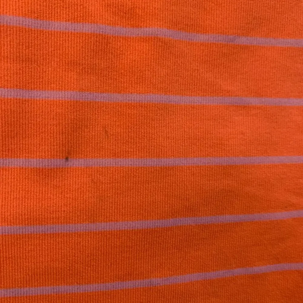 Sofra Neon Orange Stripe Mini Skirt ONE SIZE